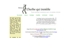 Desktop Screenshot of lherbequitremble.fr