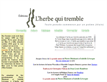Tablet Screenshot of lherbequitremble.fr